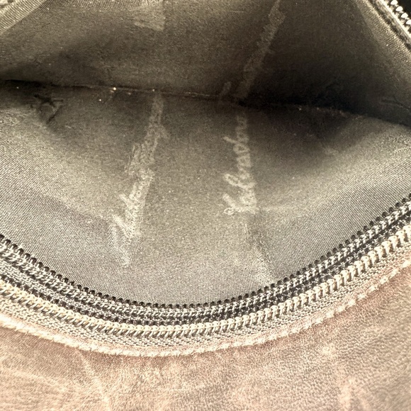 Salvatorre Ferragamo Brown Nylon Shoulder Bag with Leather Trim - Picture 10 of 11